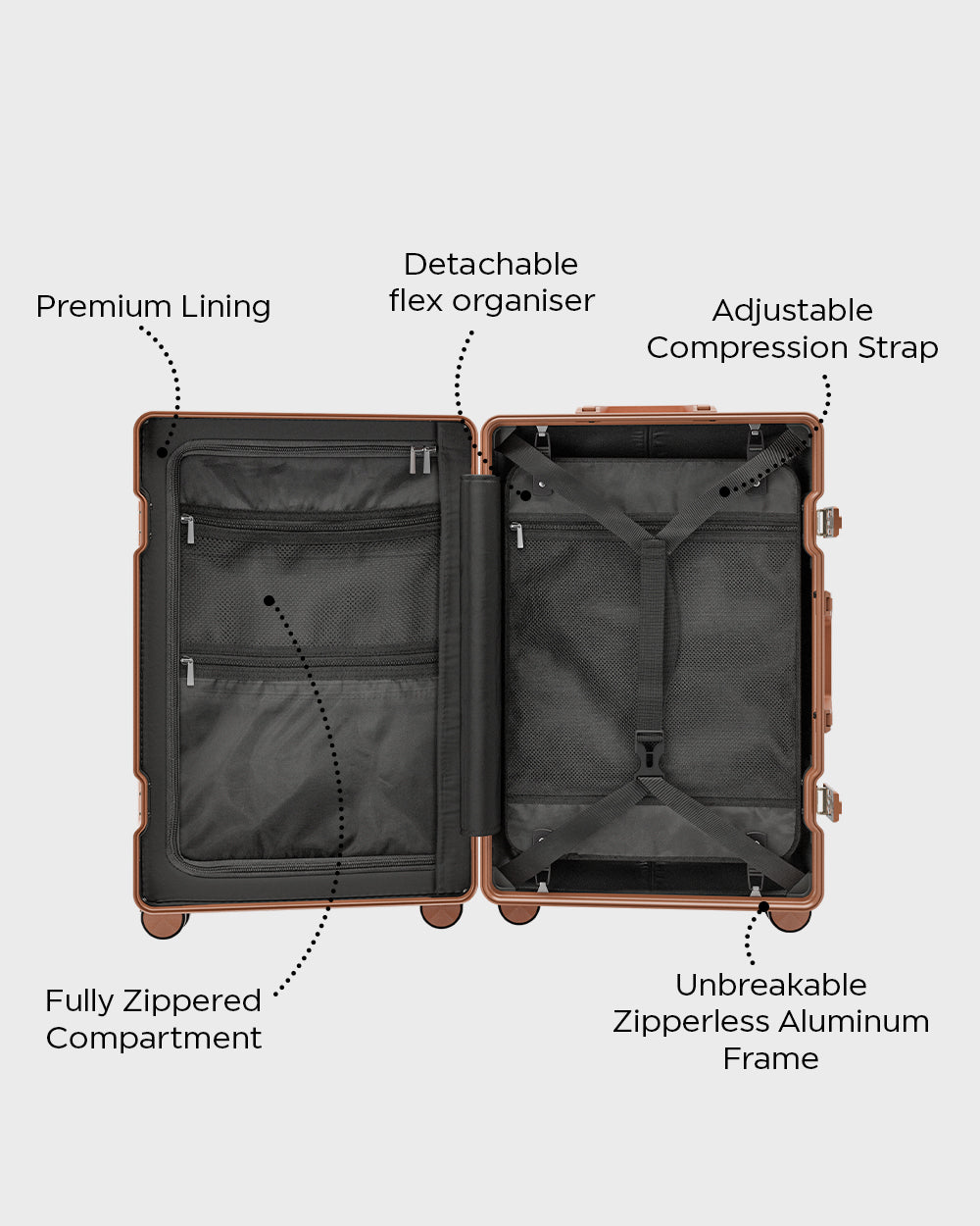 Headliner - Set of 3 - Rose Gold
