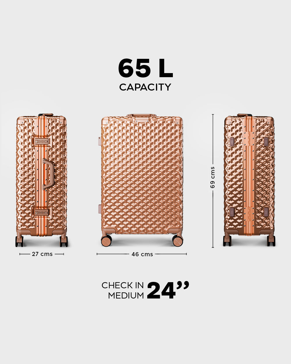 Headliner - Check-In Medium - Rose Gold