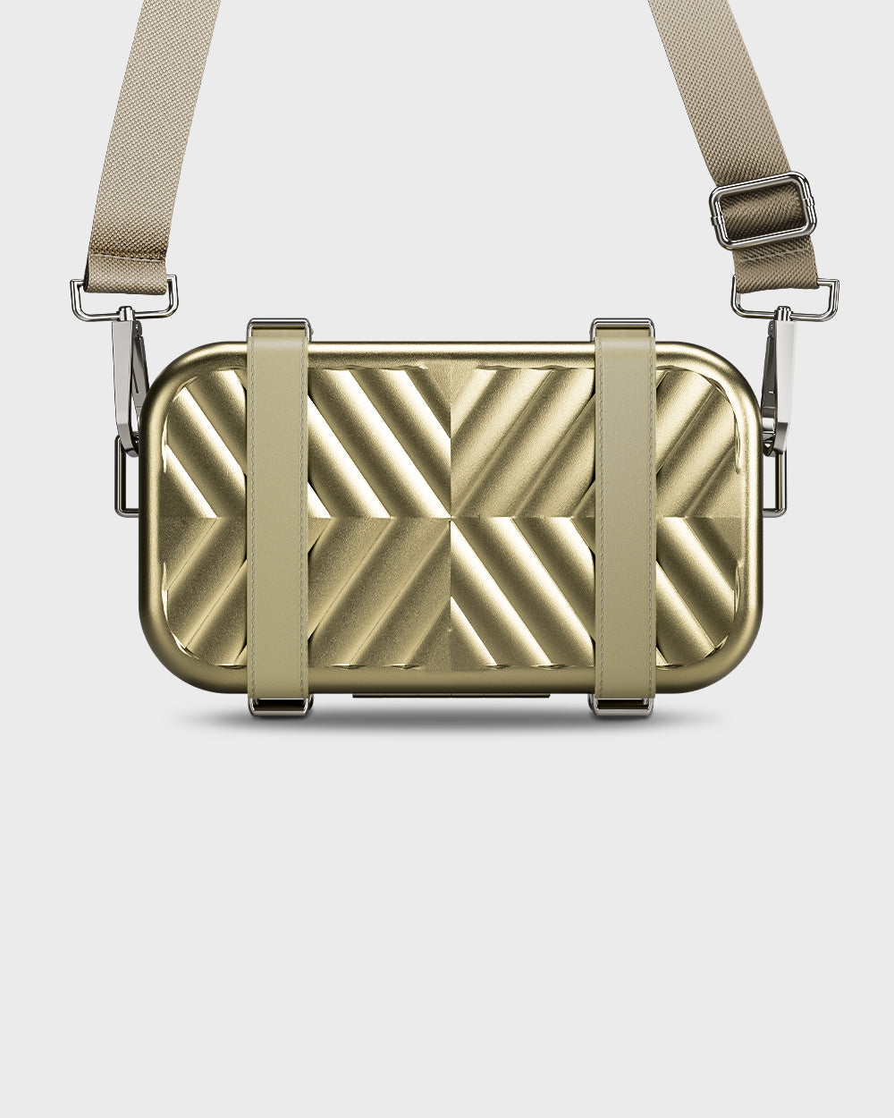 Sidekick - Aluminium Crossbody Bag - Champagne