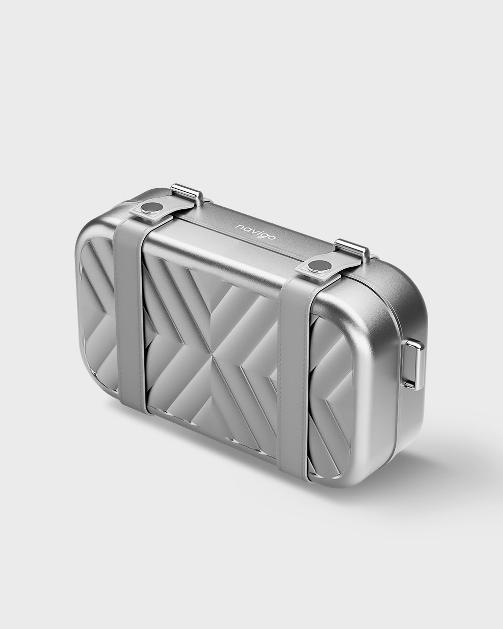 Sidekick - Aluminium Crossbody Bag - Silver