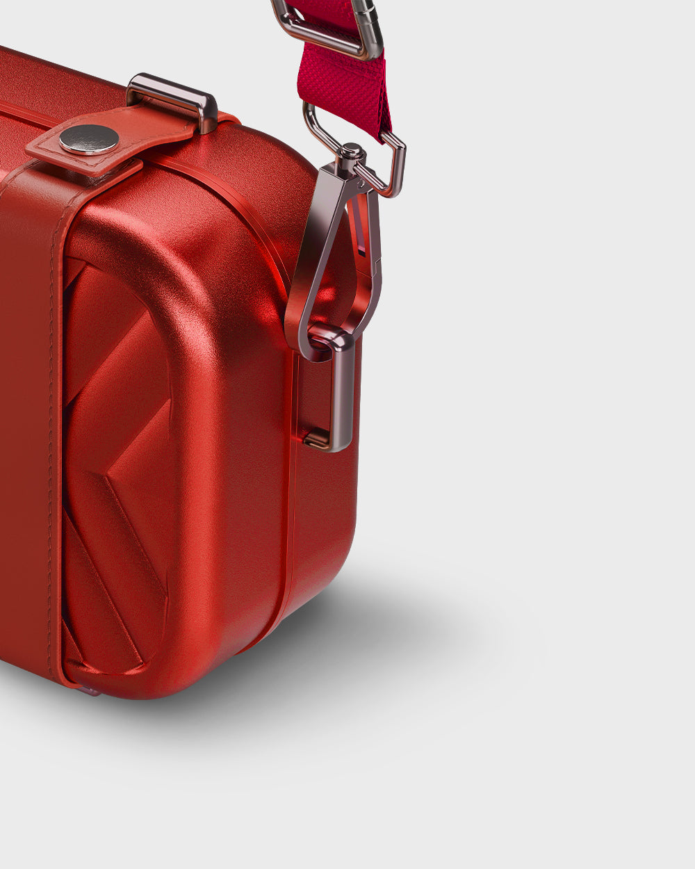 Sidekick - Aluminium Crossbody Bag - Red