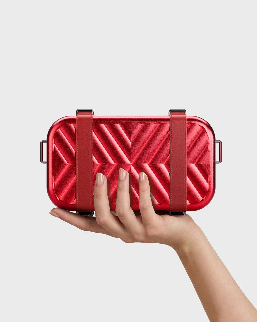 Sidekick - Aluminium Crossbody Bag - Red